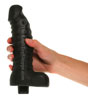 Large Black Fanta Flesh Vibrator holding