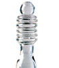 glass ribbed massager close up top