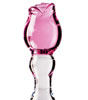 glass rose massager close up top