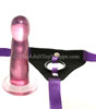Lavender Ice Strap On - dildo out of the harness