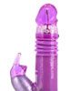 Thrusting Stroker Rabbit Vibrator - close up of thrusting shaft retracted