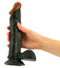 King Vibrator Black - held with hand