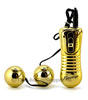 Golden Vibrating Ben Wa Balls standing