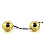 Golden Vibrating Ben Wa Balls two vibrators