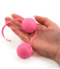 Pink Pleasure Balls holding in hand