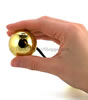 Golden Vibrating Ben Wa Balls holding