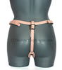Genuine Pink Leather Vac-U-Lock Ultra Harness - back thong straps