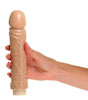 Classic Vibrating Dildo Black - held by hand