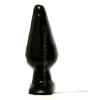 Large Black Vibrating Butt Plug - angled