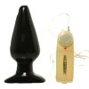 Large Black Vibrating Butt Plug