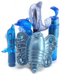 Assortment of sex toys.